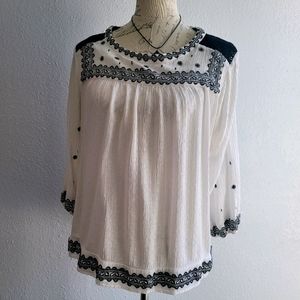 KNOX ROSE White Boho Top